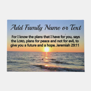 FELPUDO INSPIRING JEREMIAH 29:11 PERSONALIZADO SUNRISE