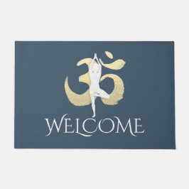 Felpudo Instructor de yoga símbolo de Meditación de bienve