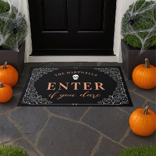 Felpudo Introduzca si se atreve   Halloween personalizado