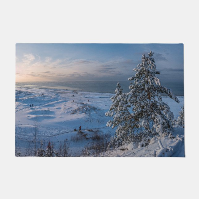 Felpudo Invierno de nieve Costa del Mar Báltico (Anverso)