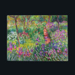 Felpudo Iris Garden at Giverny Monet Bella Artes<br><div class="desc">El Jardín Iris de Giverny,  Claude Monet 1899-1900. Óleo sobre lienzo.</div>