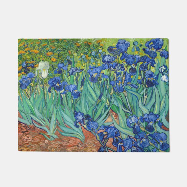 Felpudo Irises de Van Gogh. (Anverso)
