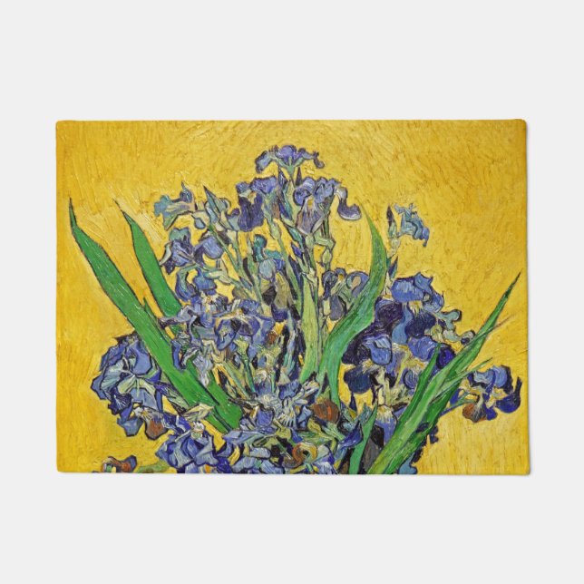 Felpudo Irises de Van Gogh (Anverso)