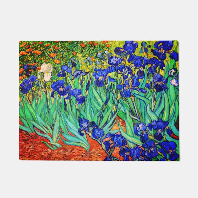 Felpudo Irises de Vincent Van Gogh (Anverso)