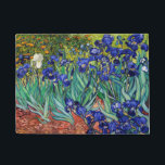 Felpudo Irises de Vincent van Gogh<br><div class="desc">Irises de Vincent van Gogh,  1889.</div>