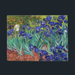 Felpudo Irises de Vincent van Gogh<br><div class="desc">Irises de Vincent van Gogh,  1889.</div>
