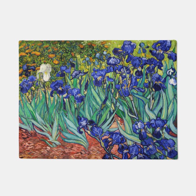 Felpudo Irises de Vincent van Gogh (Anverso)