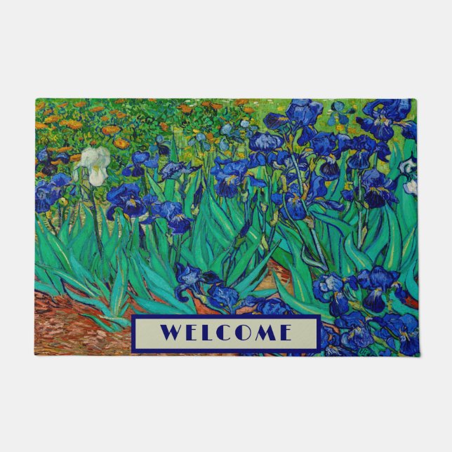 Felpudo Irises Vincent Van Gogh (Anverso)