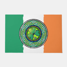 Felpudo Irish shamrock