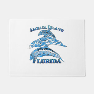 Felpudo Isla de Amelia Florida Vacaciones para delfines tr