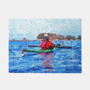 Felpudo Islas Alaska Baranof Kayaking Painterly