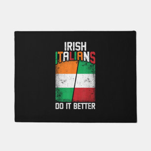 Felpudo Italianos irlandeses divertidos y irlandeses lo ha