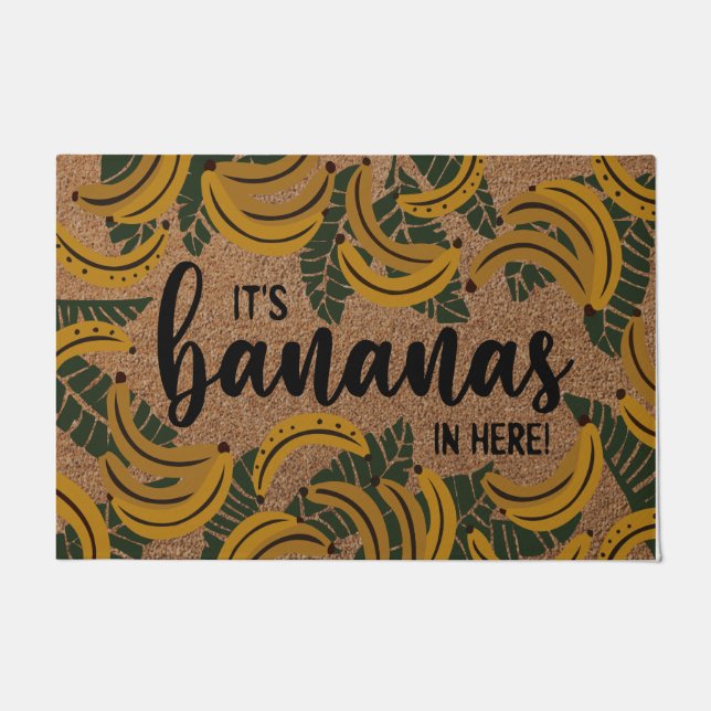 Felpudo It's Bananas I'm Here Doormat, Funny Bananas Rug (Anverso)