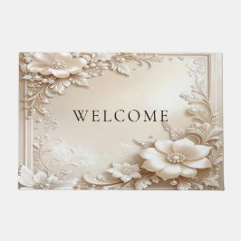 Felpudo Ivory Flowers Doormat