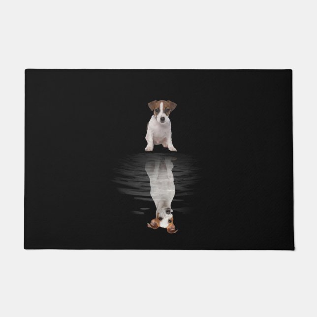 Felpudo Jack Russell Love Cute Jack Russell (Anverso)