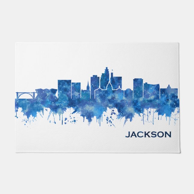 Felpudo Jackson USA Skyline Blue (Anverso)