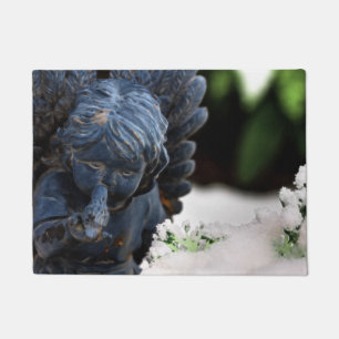 Felpudo Jardín Ángel de la Nieve y Paloma