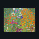 Felpudo Jardín de flores por Gustav Klimt<br><div class="desc">Por favor visite mi tienda para un diseño más interesante y más opciones de color.
=> zazzle.com/colorfulworld*</div>