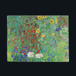 Felpudo Jardín De Granjas Gustav Klimt Con Pintado De Sunf<br><div class="desc">Jardín De Granjas Gustav Klimt Con Sunflowers Vintage Art Nouveau</div>