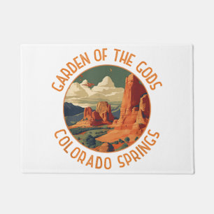 Felpudo Jardín de los Dioses Colorado Springs Distressed C
