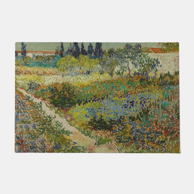 Felpudo Jardín en Arles por Vincent Van Gogh (Anverso)