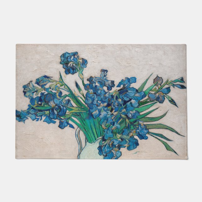 Felpudo Jarrón con Iris, Van Gogh (Anverso)