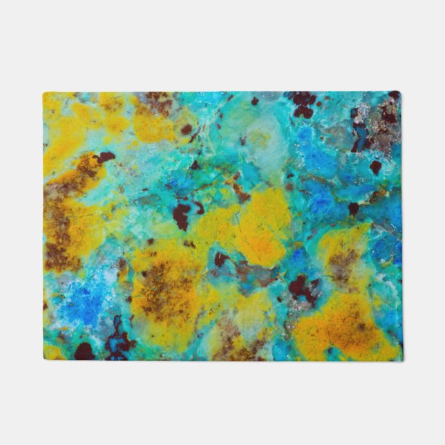 Felpudo Jasper Crisocola Azul (Anverso)