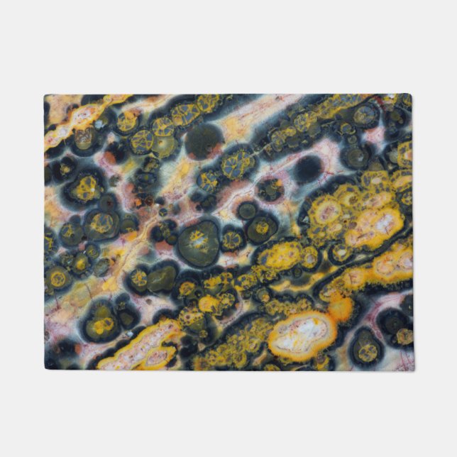 Felpudo Jasper de Océano manchado colorido (Anverso)