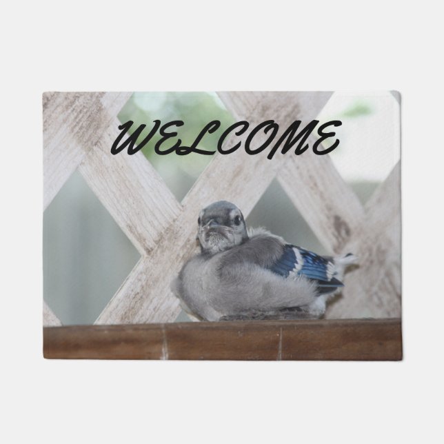 Felpudo Jay Doormat azul (Anverso)