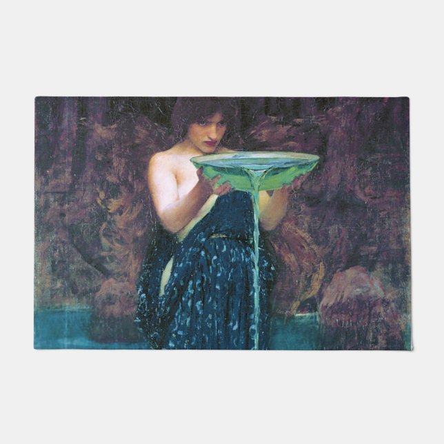 Felpudo Jealous Circe, John William Waterhouse (Anverso)