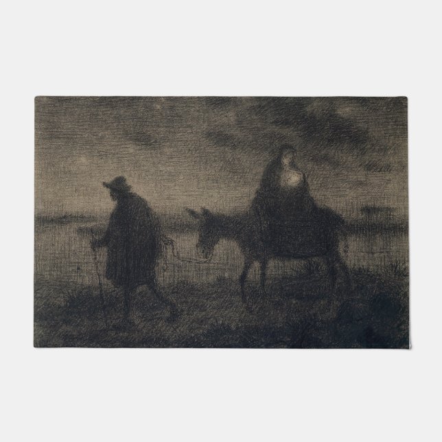 Felpudo Jean-Francois Millet - El Vuelo A Egipto (Anverso)