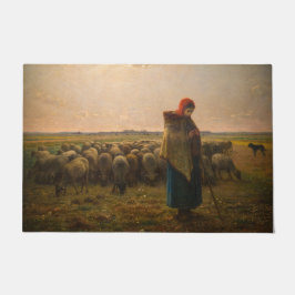 Felpudo Jean-Francois Millet - Pastora y rebaño 1863