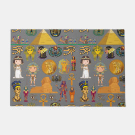 Felpudo Jeroglífico egipcio antiguo -Faraón patrón