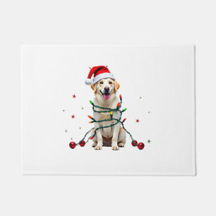 Felpudo Jersey Navideño Feo Perro Boxer Blanco Divertido 