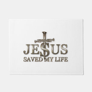 Felpudo Jesucristo Salvó Mi Vida Regalo Para Mujeres Hombr