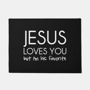 Felpudo Jesús le ama pero soy su favorito