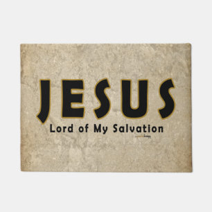 Felpudo Jesús, señor de mi salvación (fe cristiana)