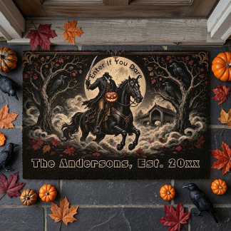 Felpudo Jinete del Valle Embrujado | Halloween Entra Si Te