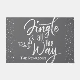 Felpudo Jingle All Way - Navidades personalizados