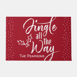 Felpudo Jingle All Way - Navidades personalizados