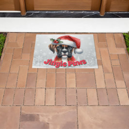 Felpudo Jingle Paws y Boxer Dog Joy