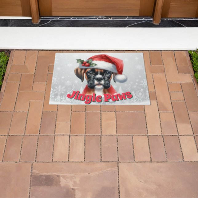 Felpudo Jingle Paws y Boxer Dog Joy (Subido por el creador)