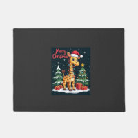 Jirafa Feliz Navidad Encendido del Árbol de Navida