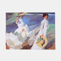 Joaquin Sorolla Women Walking Beach