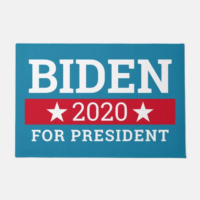 Felpudo Joe Biden 2020 para presidente - Verde azulados Es (Anverso)
