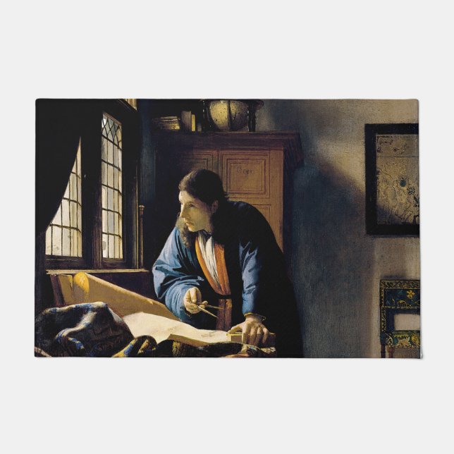Felpudo Johannes Vermeer - El geógrafo (Anverso)