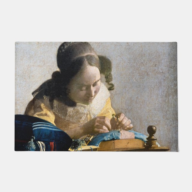 Felpudo Johannes Vermeer - El Lacemaker (Anverso)