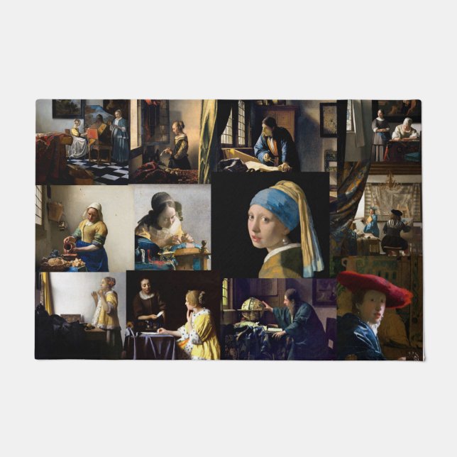 Felpudo Johannes Vermeer - Masterpieces Patchwork (Anverso)