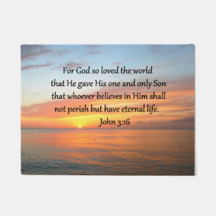 FELPUDO JOHN 3:16 SUNRISE SOBRE LA FOTO DEL OCÉANO