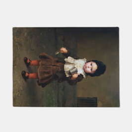 Felpudo Joven Chica con una copa vacía (Ludwig Knaus)